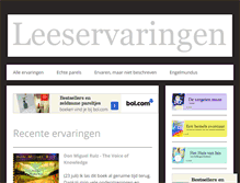 Tablet Screenshot of leeservaringen.com